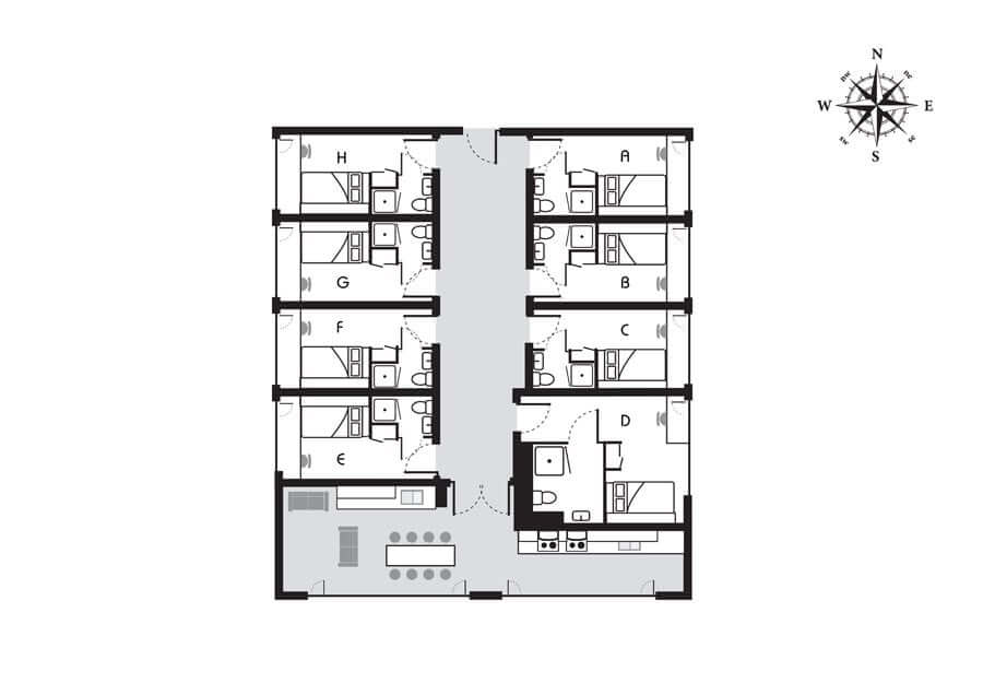 Westminster en-suite room floorplans