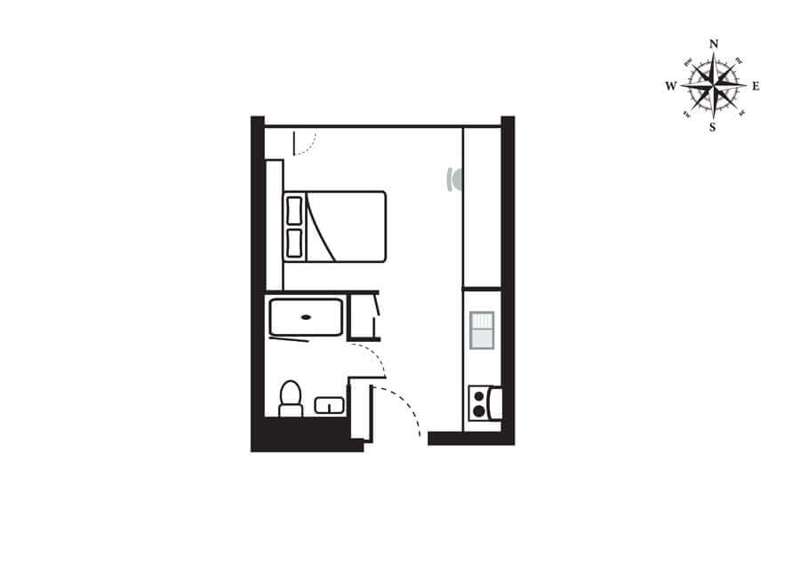 Westminster studio apartment floorplans