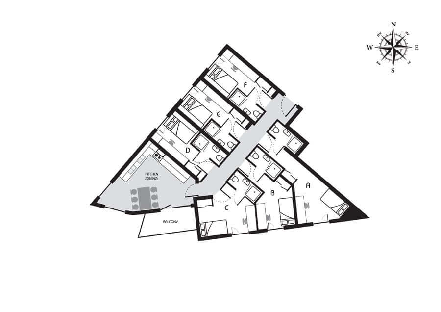 Hoxton En-Suite Room Floorplan