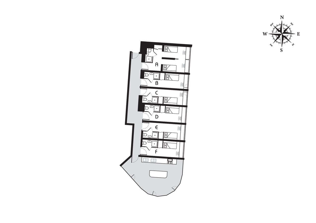 Westminster Bridge en-suite room floorplan