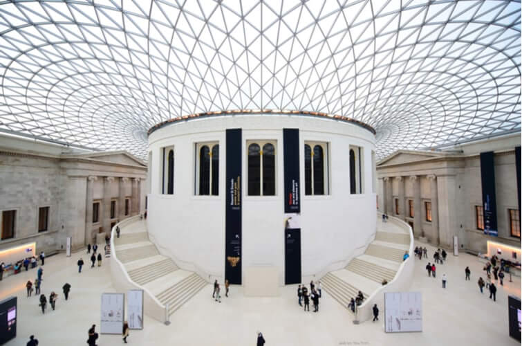 Foyer of the British Museum in London