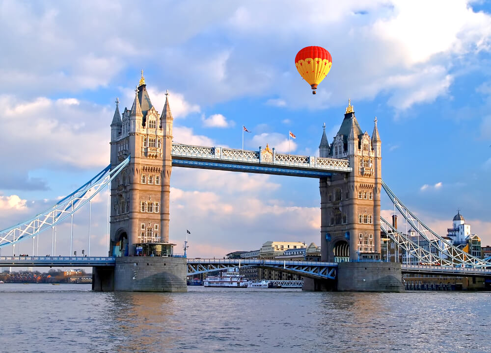 Quirky things to do in london - hot air balloon ride