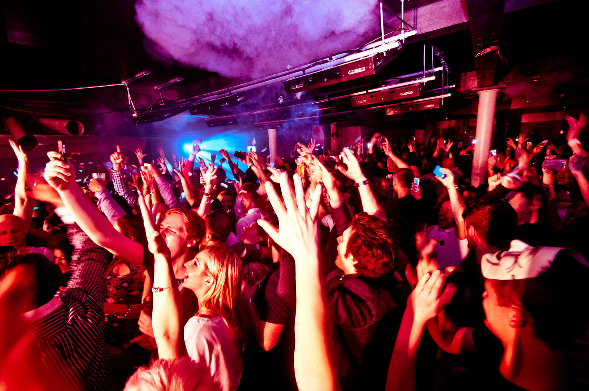 Egg London Nightclub in St Pancras, people partying