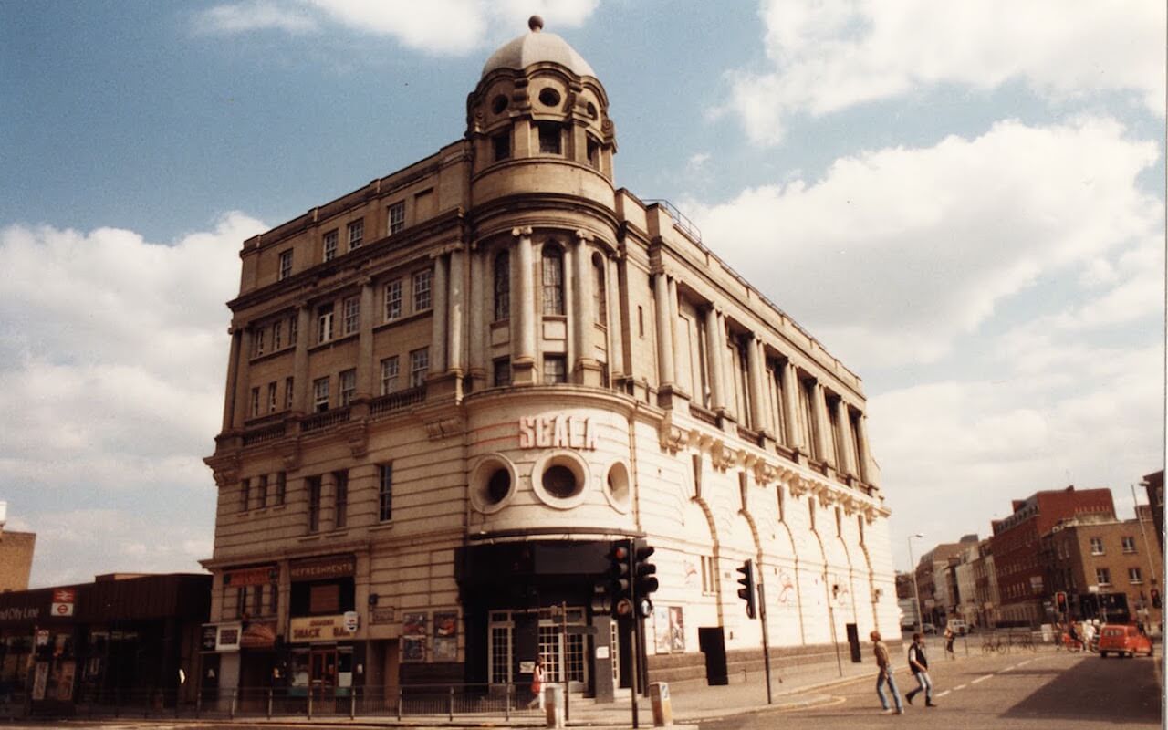 Exterior of Scala venue in St Pancras, London
